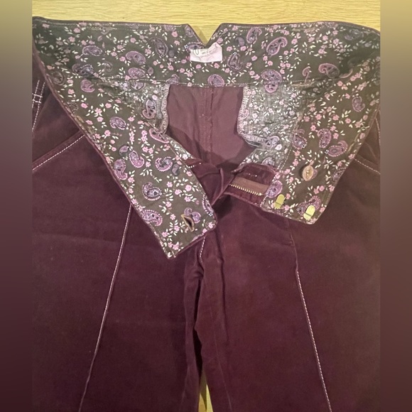 Free People *Like New* Cotton Merlot Wideleg Pants. Size 10 - Picture 2 of 8